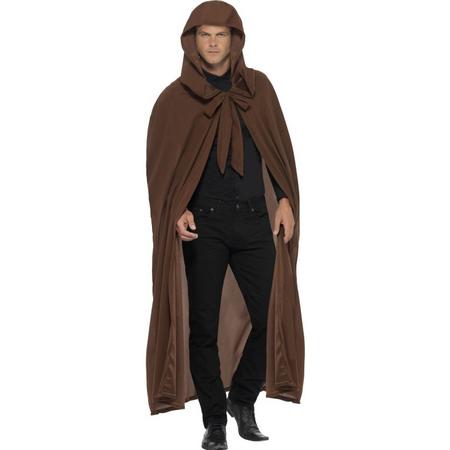 Bruine cape / mantel  Gravekeepers Kostuum | One size
